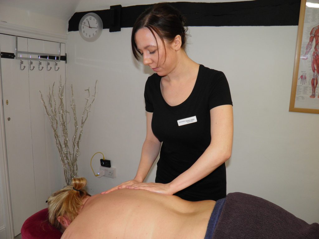 Lady having a relaxation massage